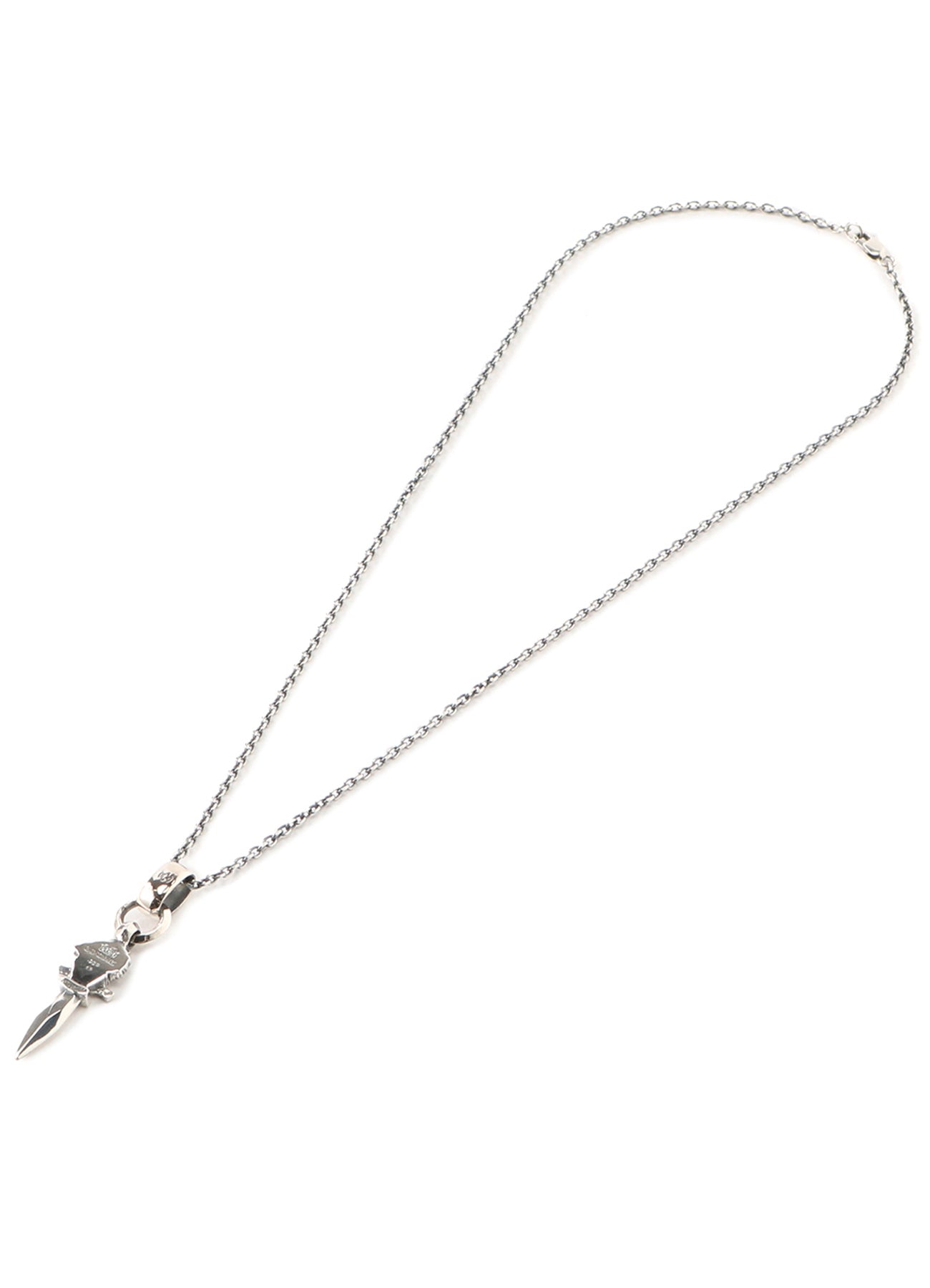 SILVER 950 WOLF DAGGAR PENDANT