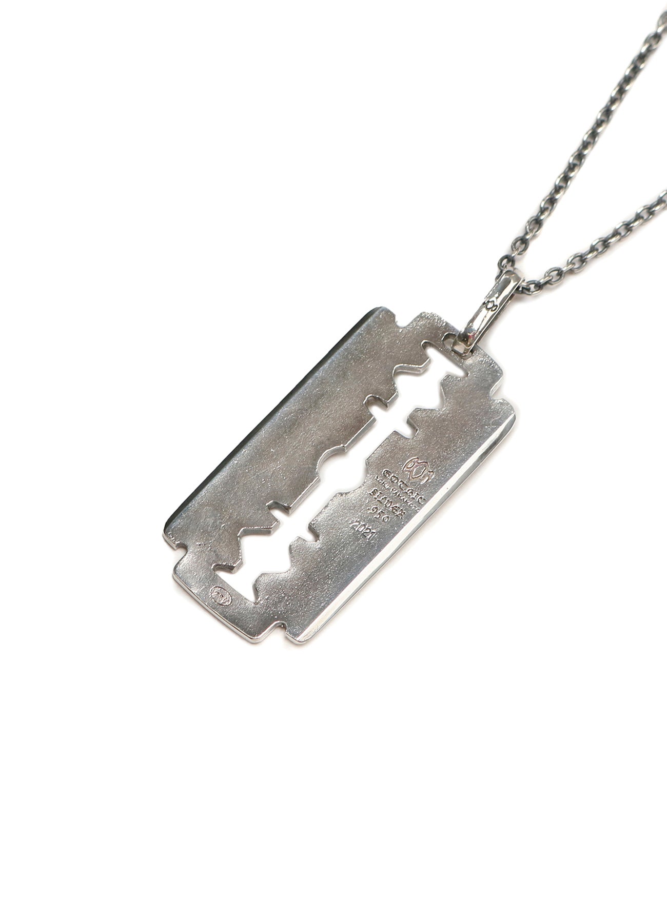 SILVER 950 RAZOR PENDANT