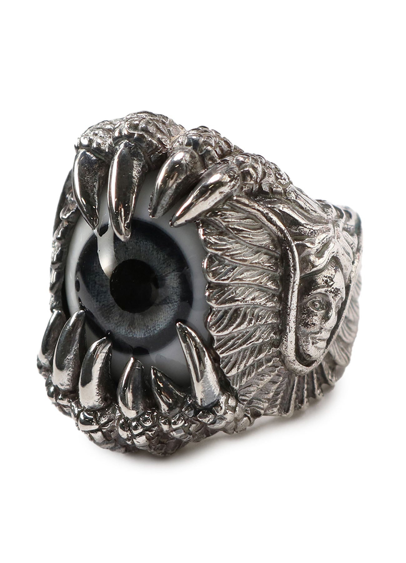 SILVER 950 NAKED EYE RING