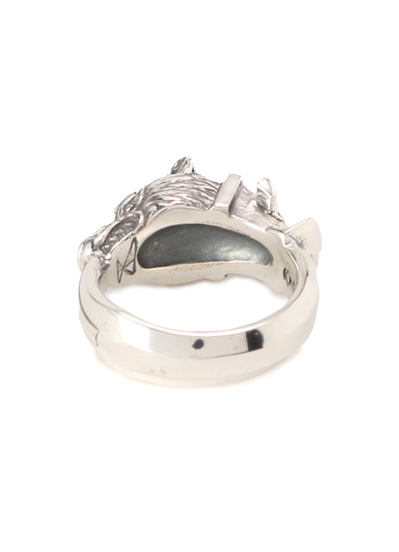 Silver 950 Wolf Dagger Ring