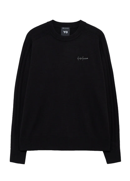 Y-3 KURO 3 STRIPES KNIT