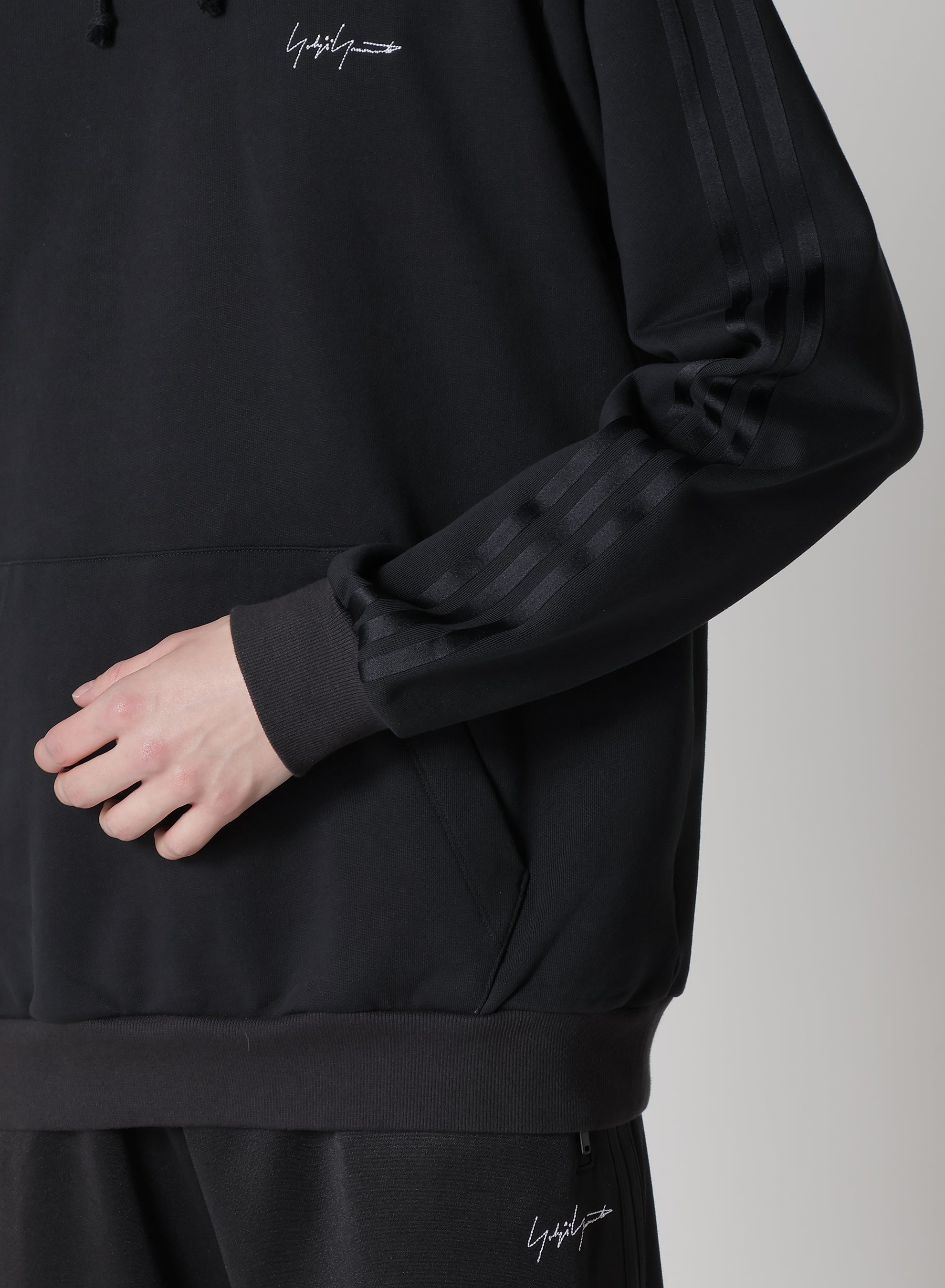 Y-3 KURO 3STRIPES HOODIE – THE SHOP YOHJI YAMAMOTO