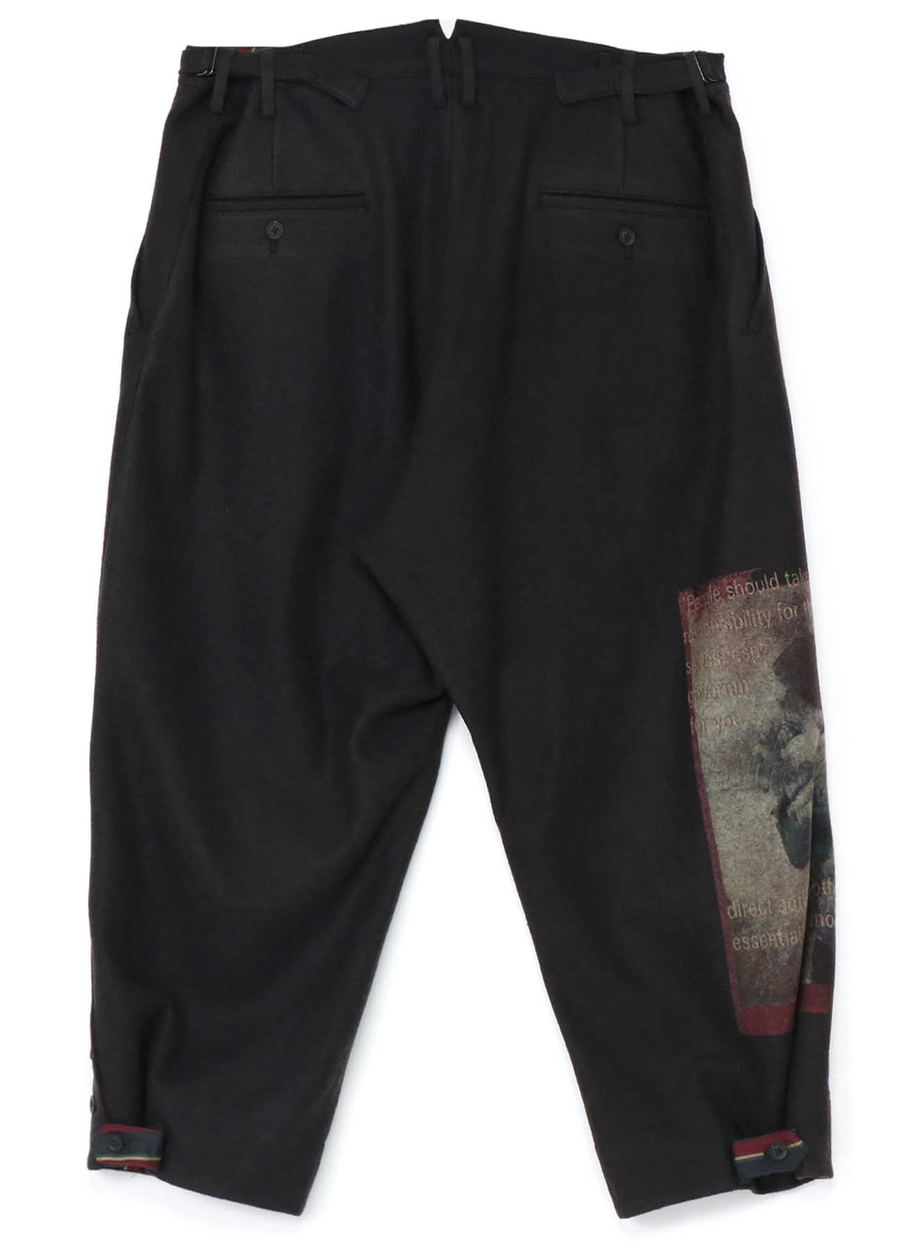 ZDZISLAW BEKSINSKI/ORIGINAL PRINT SUSPENDERS PANTS