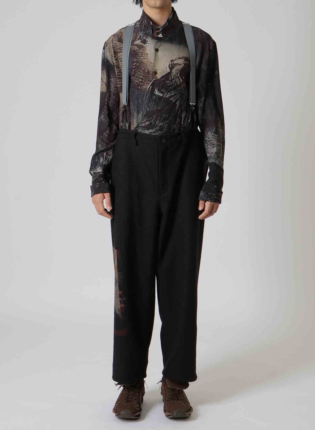 ZDZISLAW BEKSINSKI/ORIGINAL PRINT SUSPENDERS PANTS