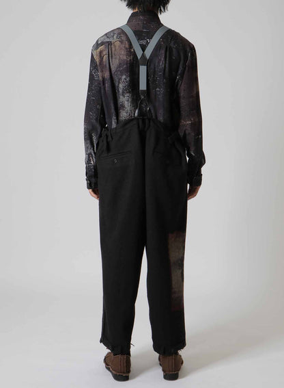 ZDZISLAW BEKSINSKI/ORIGINAL PRINT SUSPENDERS PANTS