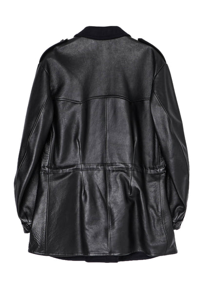 BUFFALO LEATHER FASTENER BLOUSON