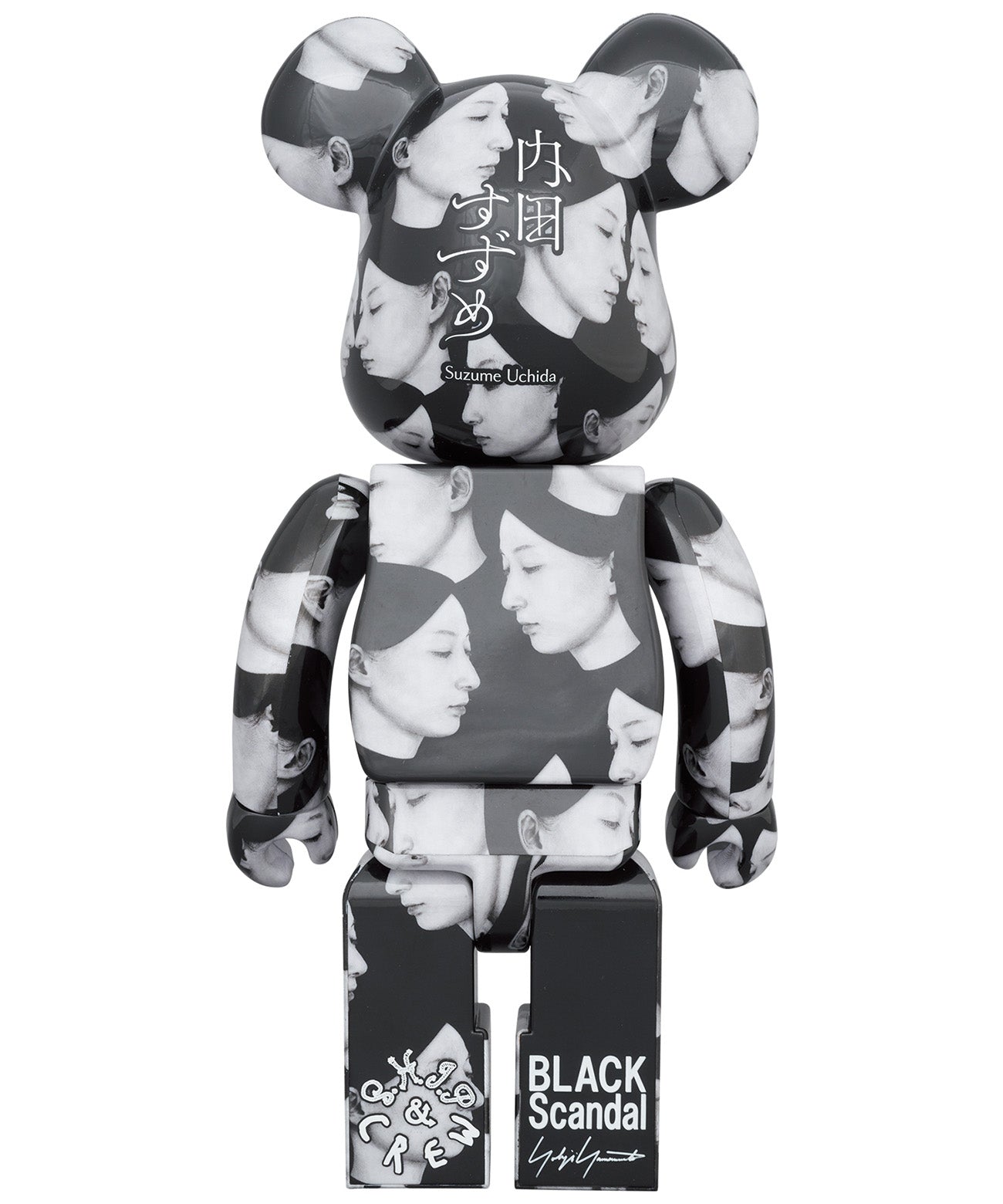 BE@RBRICK BLACK Scandal Yohji Yamamoto × Suzume Uchida × S.H.I.P&crew Inside of Me 100% & 400%