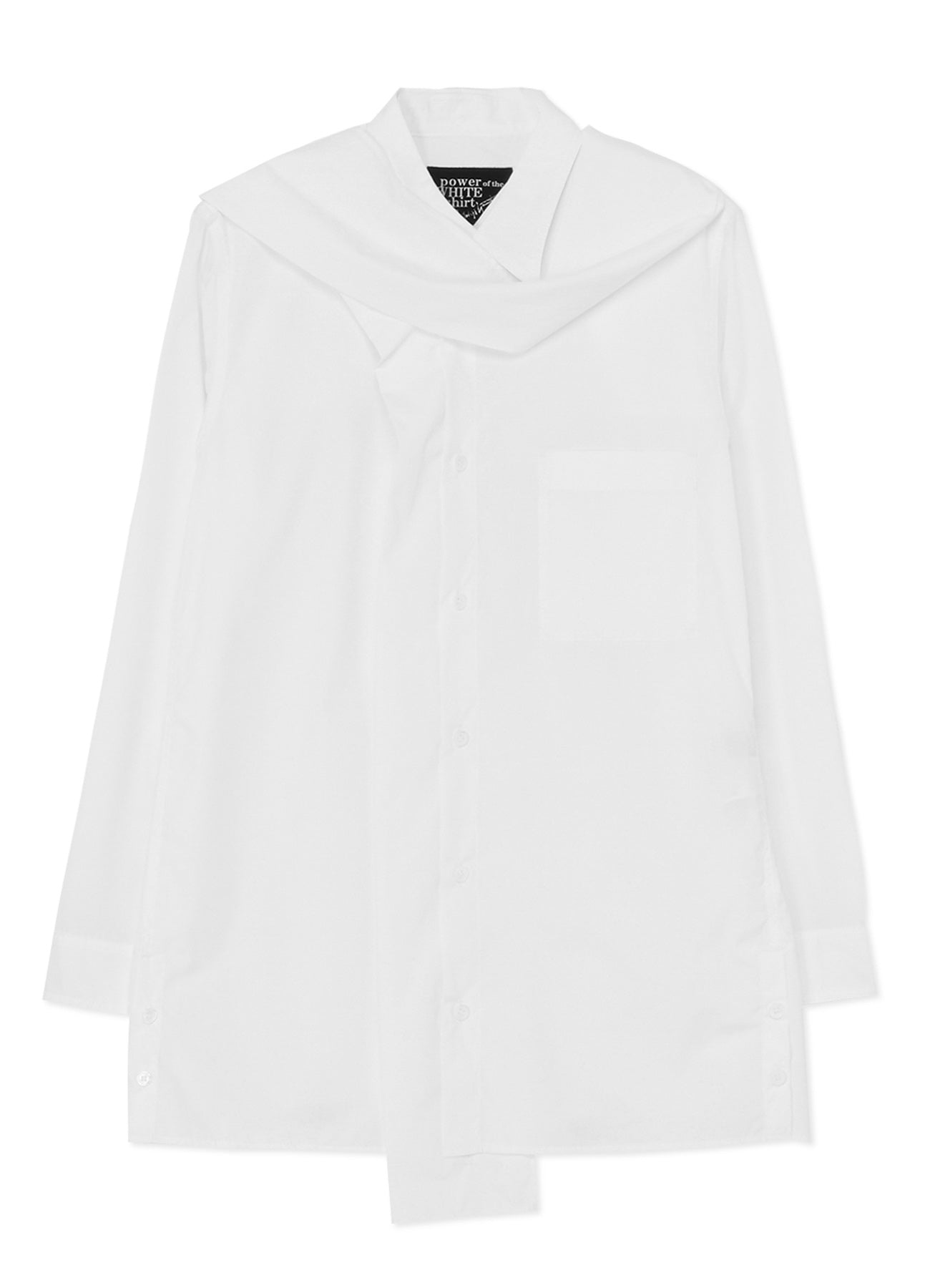 COTTON BROADCLOTH SHIRT WITH STOLE