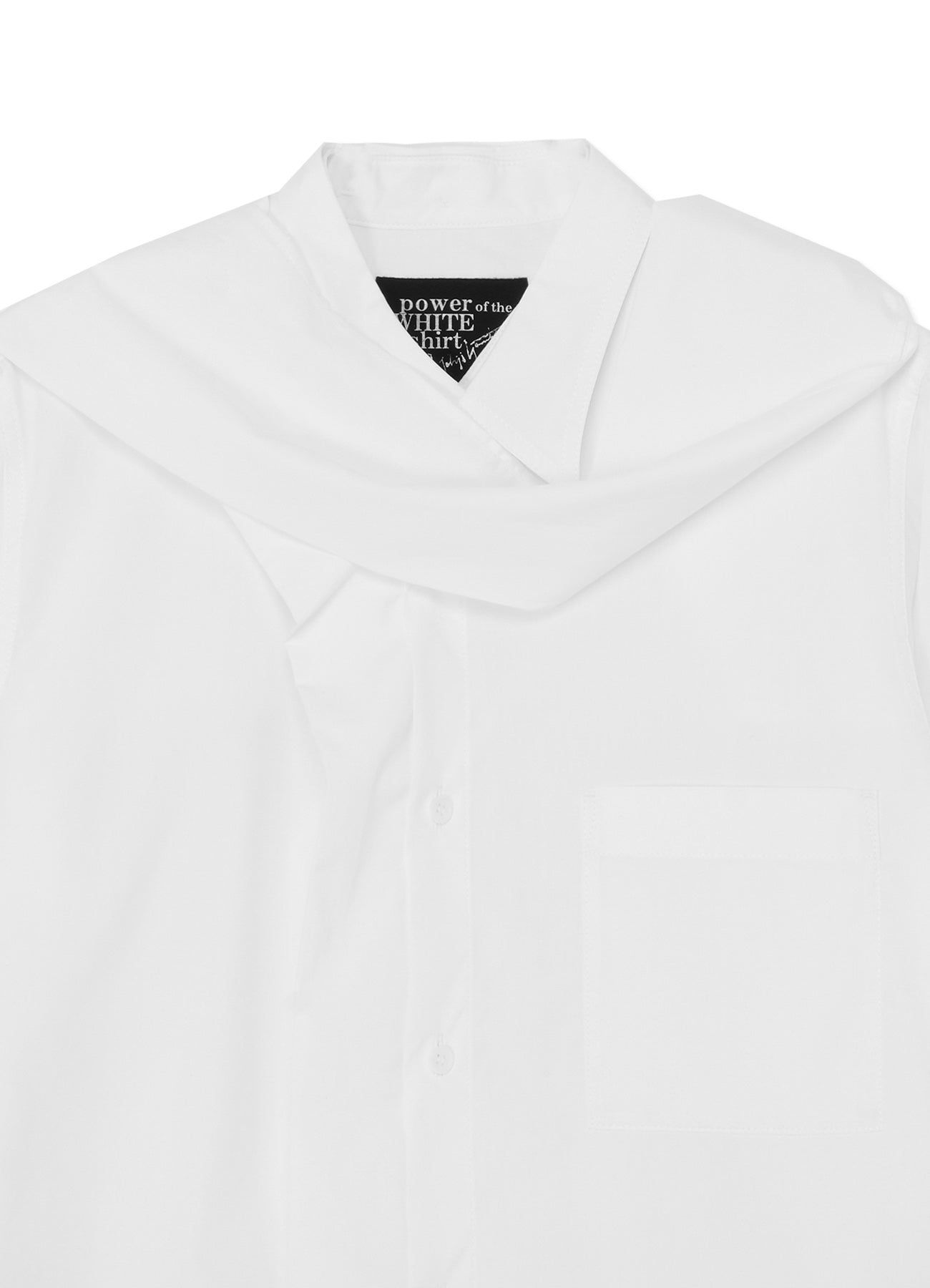 COTTON BROADCLOTH SHIRT WITH STOLE