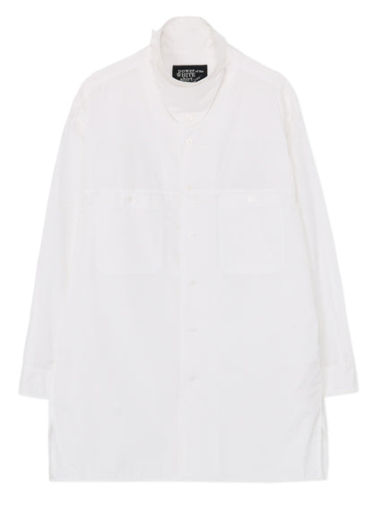 SHIRT WITH CHIN FLAP DETAIL