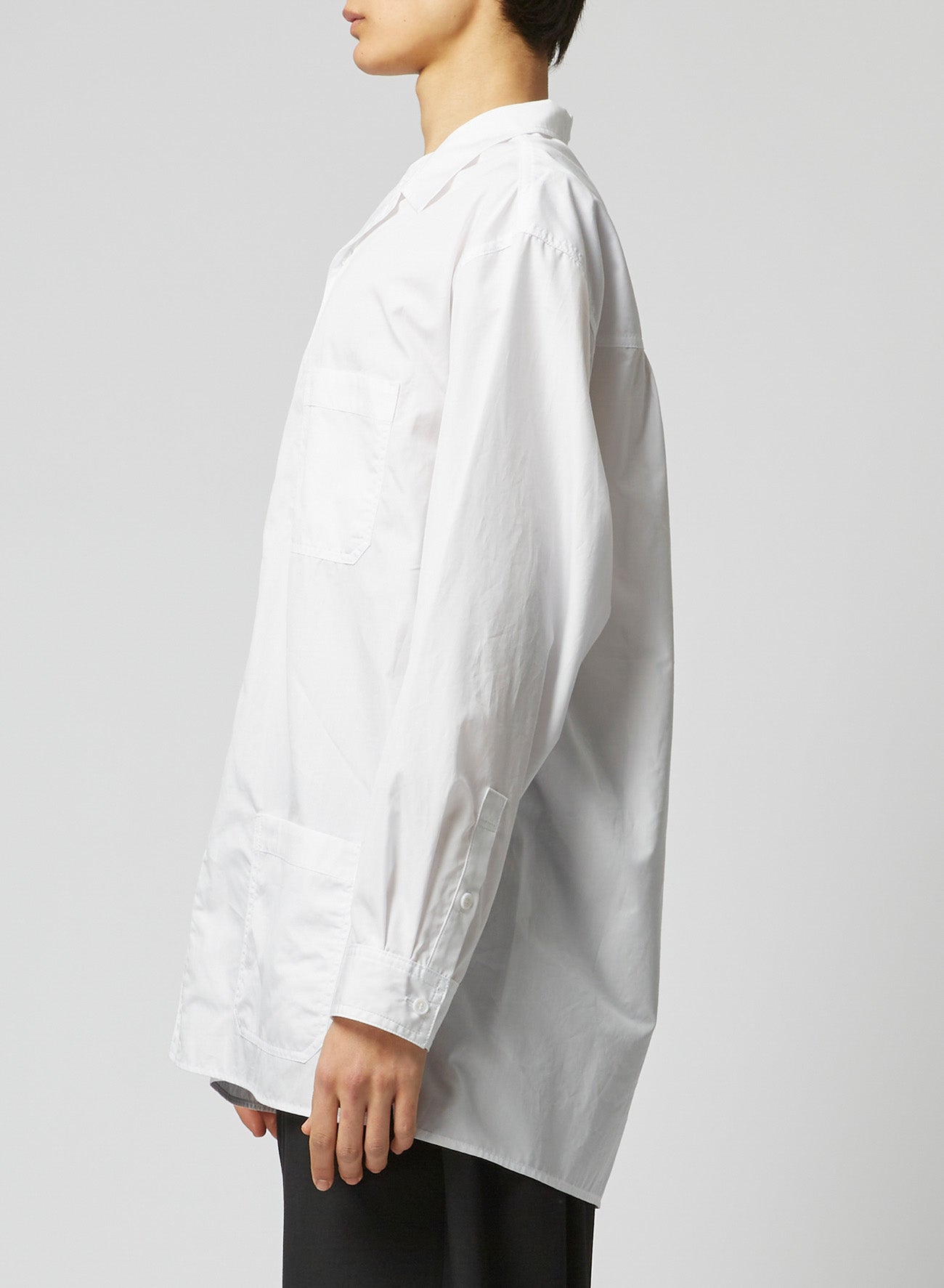 3-POCKET OPEN COLLAR SHIRT