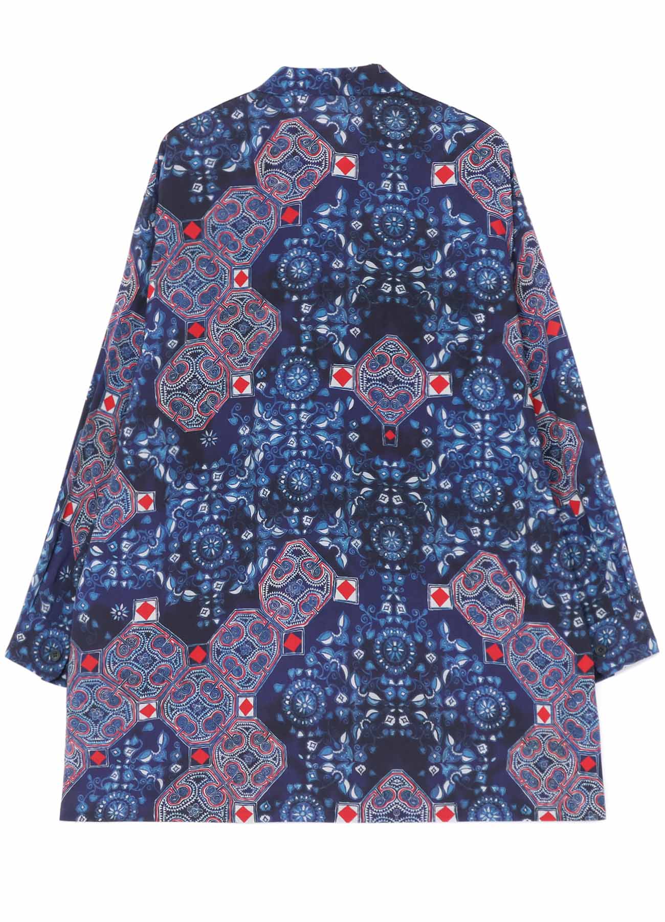 CHINOISERIE-C PRINTED OPEN COLLAR SHIRT