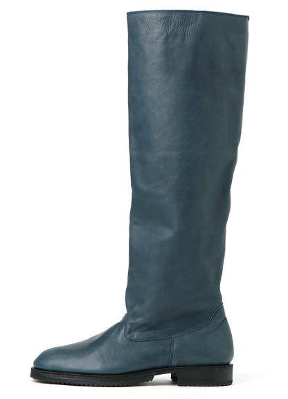 SOFT OILED LEATHER KNEE-HIGH BOOTS