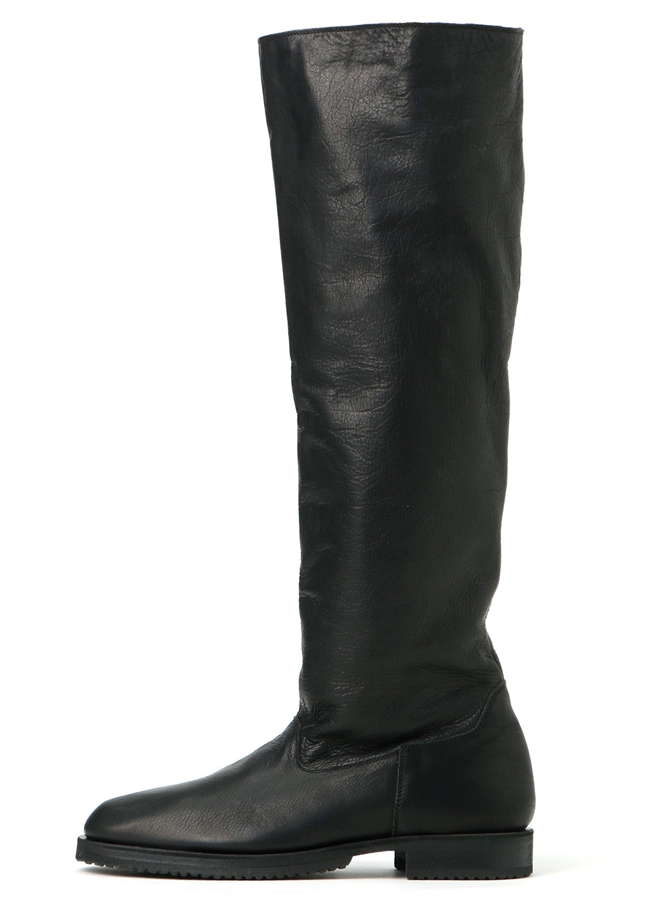 SOFT OILED LEATHER KNEE-HIGH BOOTS