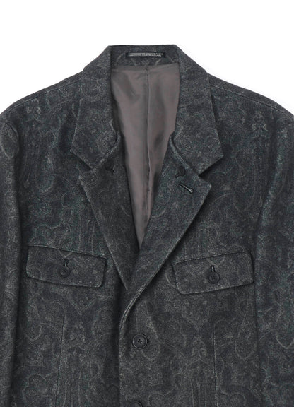 INDIAN JACQUARD TRANSFORMING COLLAR JACKET