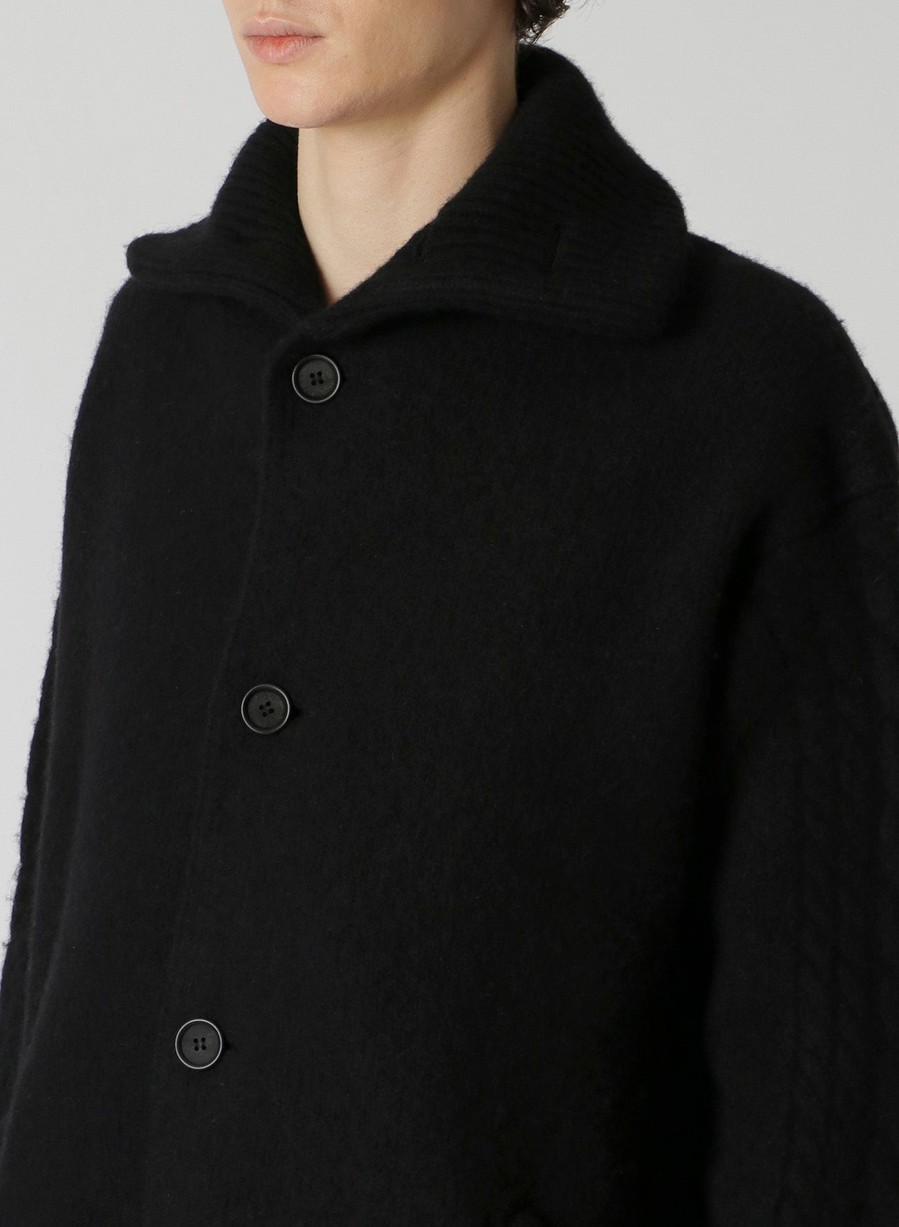 3G WOOL FELT FULLED TURTLE COAT