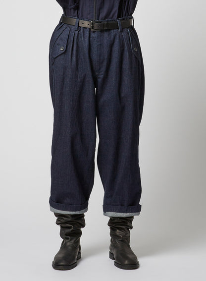 120Z DENIM M-DENIM TUCK PANTS