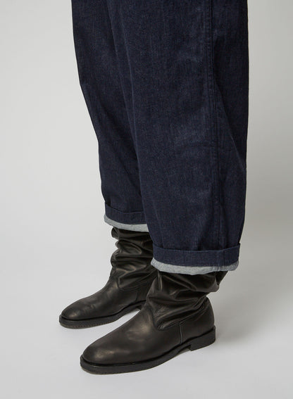 120Z DENIM M-DENIM TUCK PANTS