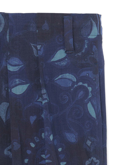 CHINOISERIE-A PRINTED DRAWSTRING BALLOON PANTS