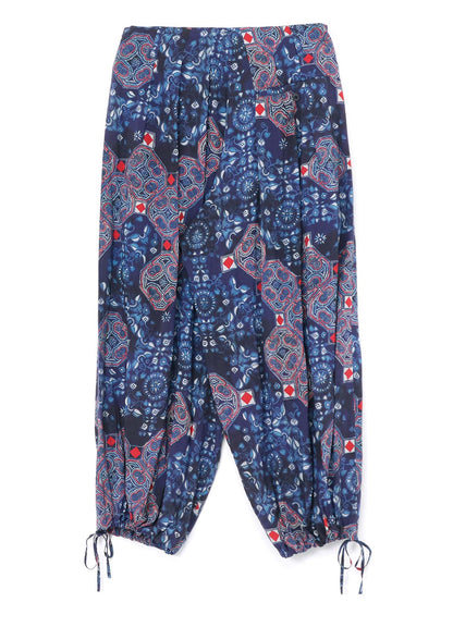 CHINOISERIE-C PRINTED DRAWSTRING BALLOON PANTS