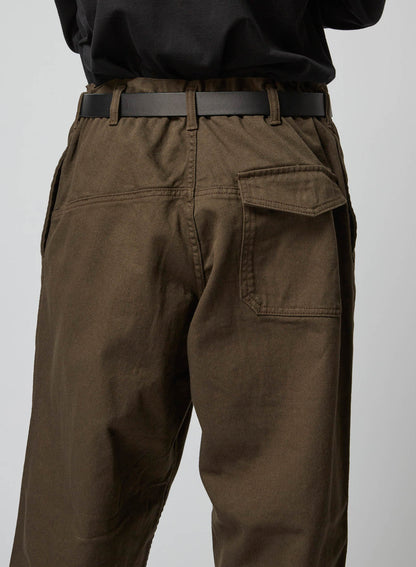 COTTON DRILL MULTI POCKET DRAWSTRING PANTS