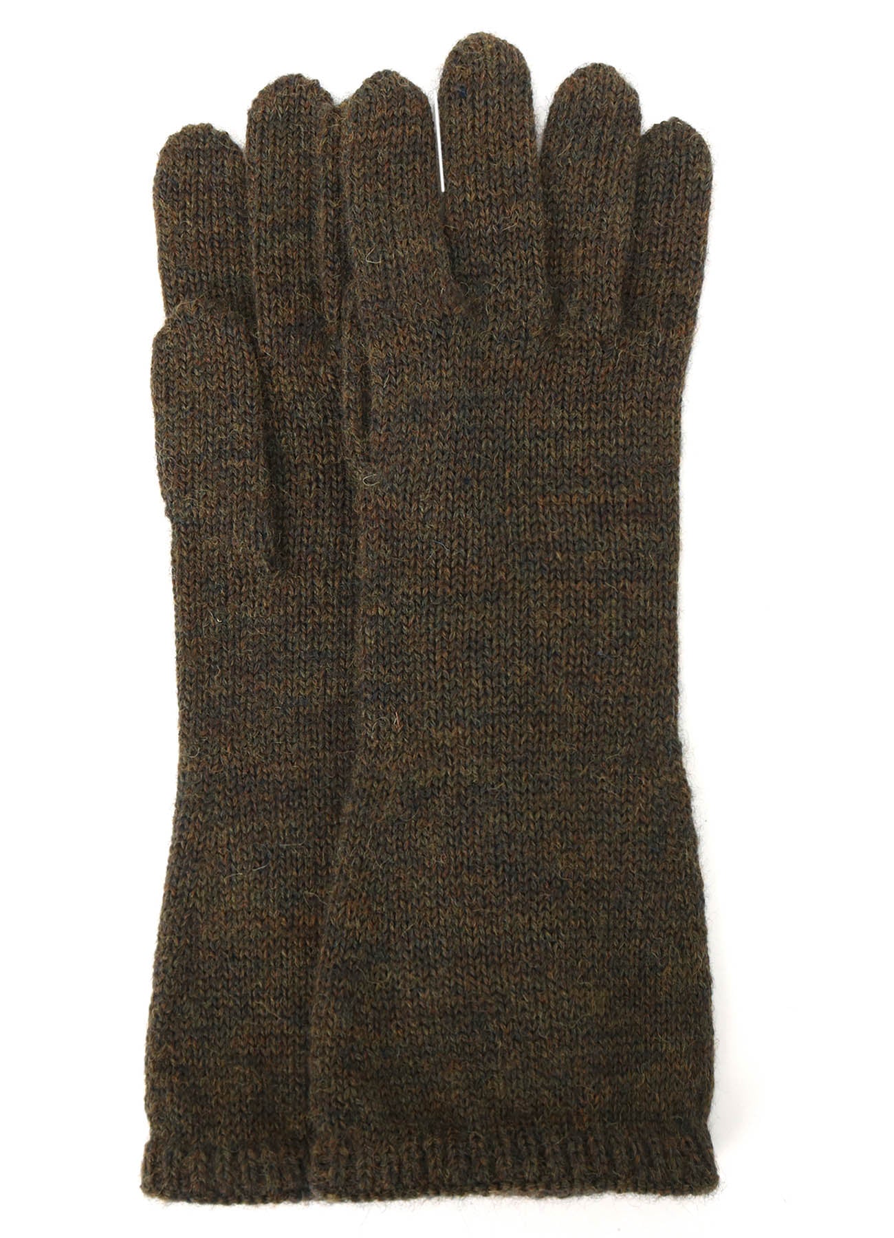 5G/WOOL PANTSLAIN STITCH LONG KNITTED GLOVES