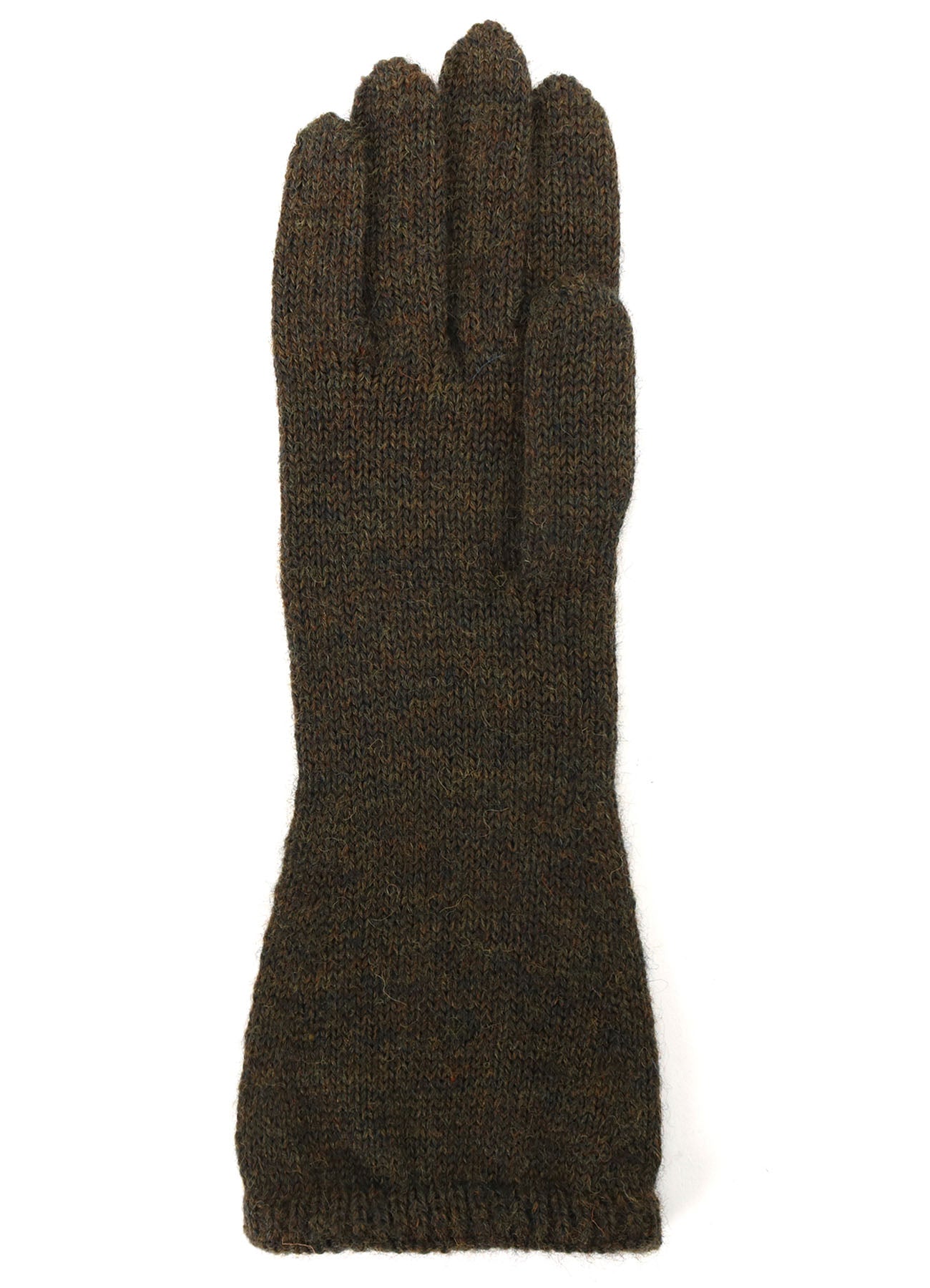 5G/WOOL PANTSLAIN STITCH LONG KNITTED GLOVES