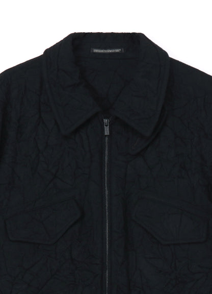 WRINKLE PROCESSED FLANNEL R-WRINKLE PROCESSED STRING BLOUSON