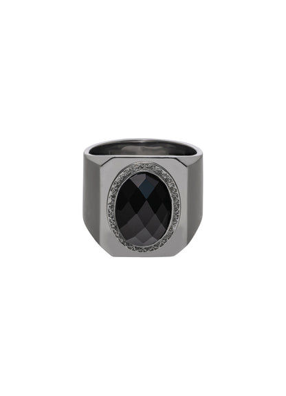 SV/ONYX/BKRH LOUVRE RING SV
