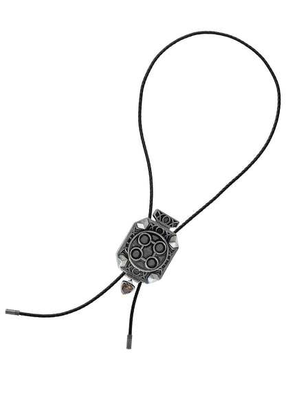 BRASS S SMOKY QUARTZ GRAVEN LOOPTIE SV