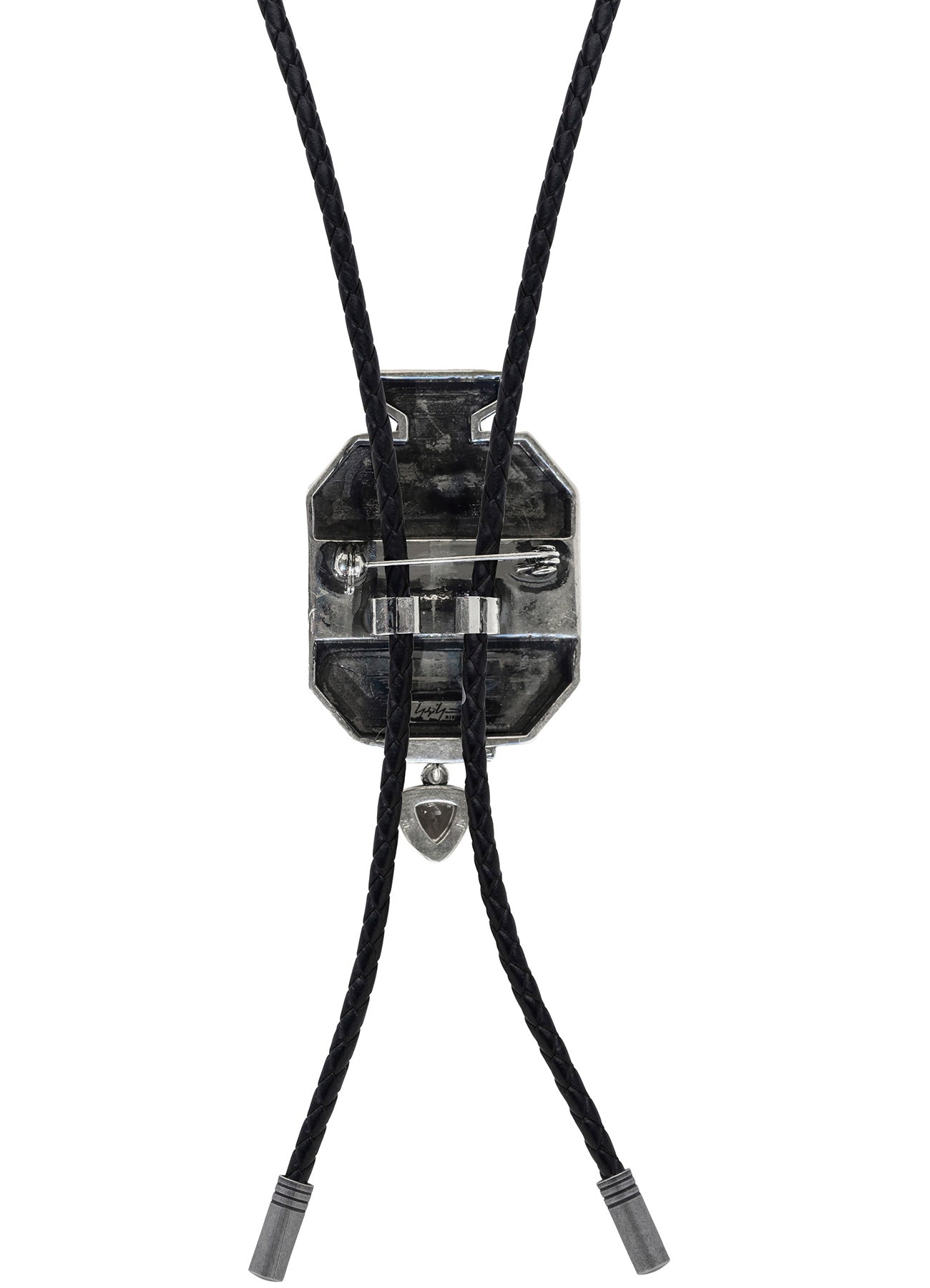 BRASS S SMOKY QUARTZ GRAVEN LOOPTIE SV