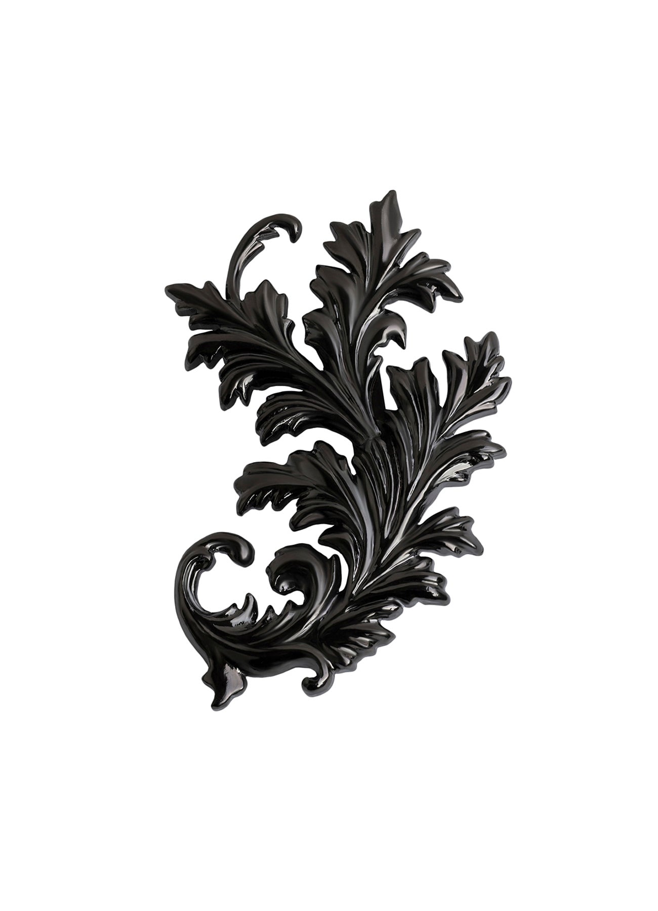 BRASS GUN METAL BAROQUE PIN BK