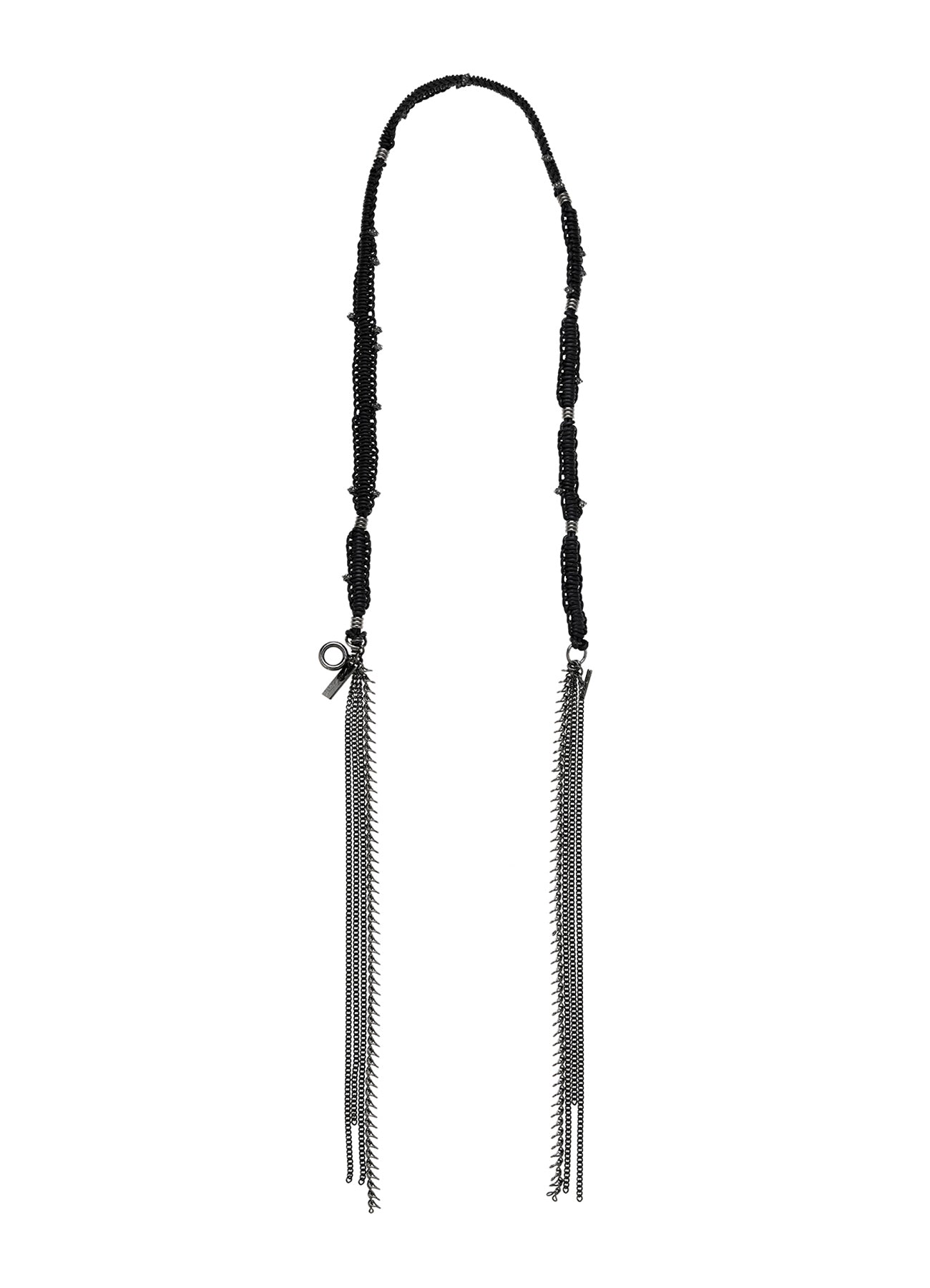COW LEATHER/BRASS GM LINE KNOT NECKLACE – THE SHOP YOHJI YAMAMOTO
