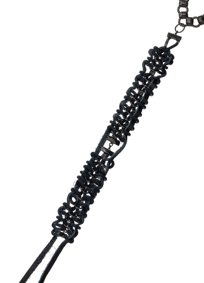 BRASS COW LEATHER BKNI KNOTTED NECKLACE 1