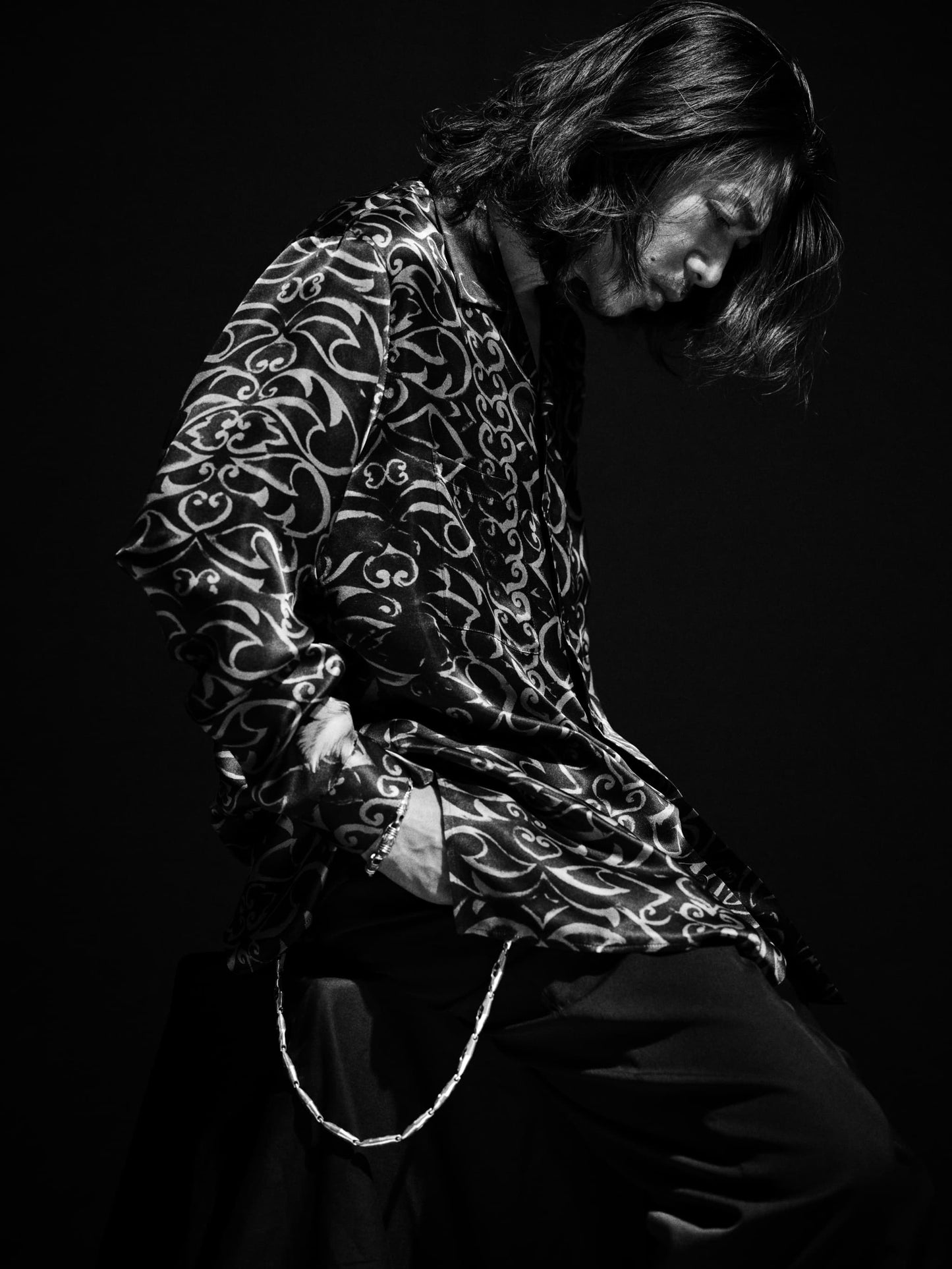 BROTHER SILVER WALLET CHAIN A