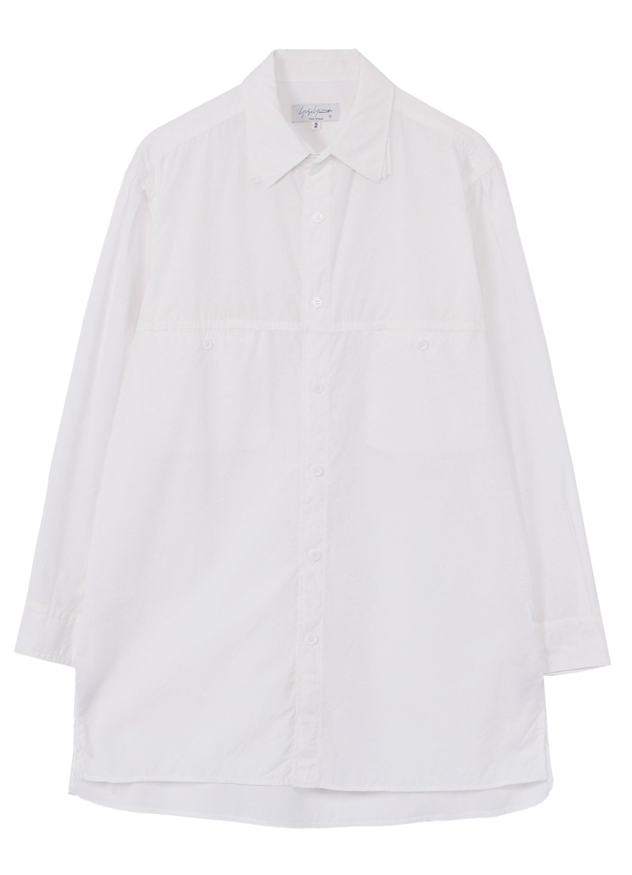 CHAIN STITCH BROAD TRIPLE COLLAR BIG SHIRT