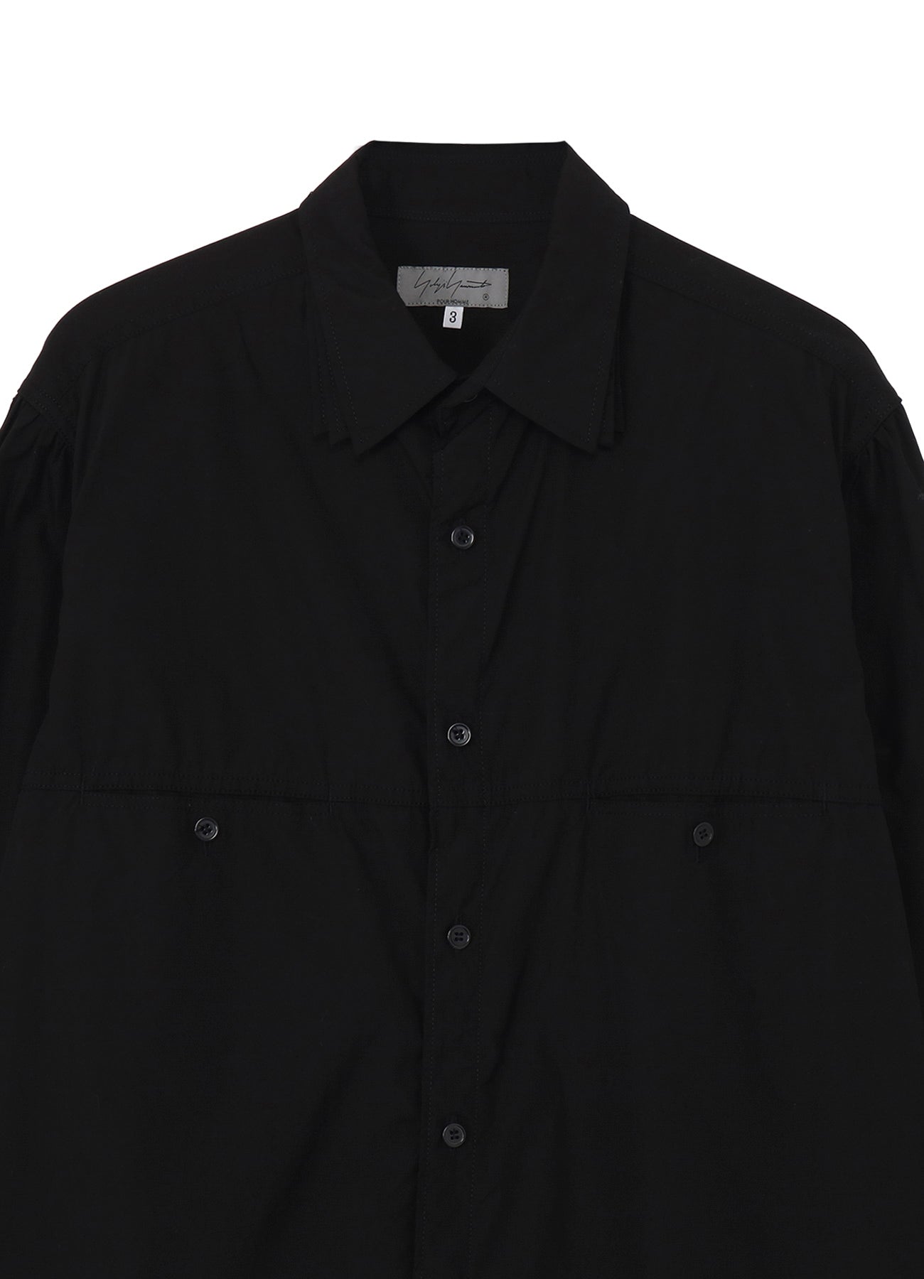 CHAIN STITCH BROAD TRIPLE COLLAR BIG SHIRT