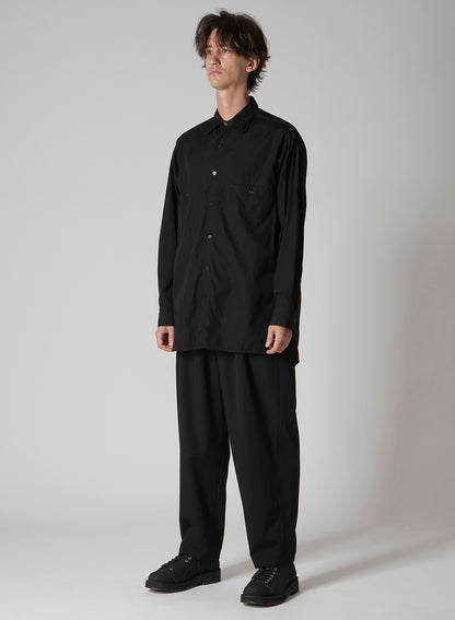 CHAIN STITCH BROAD TRIPLE COLLAR BIG SHIRT
