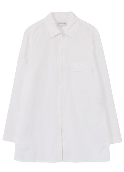 CHAIN STITCH BROAD ZIP OPEN BLOUSE