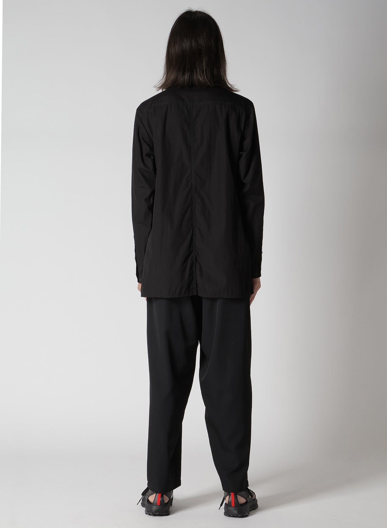 CHAIN STITCH BROAD ZIP OPEN BLOUSE