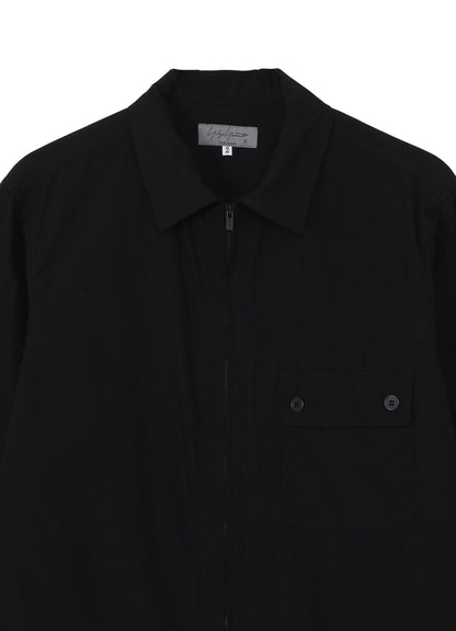 CHAIN STITCH BROAD ZIP OPEN BLOUSE