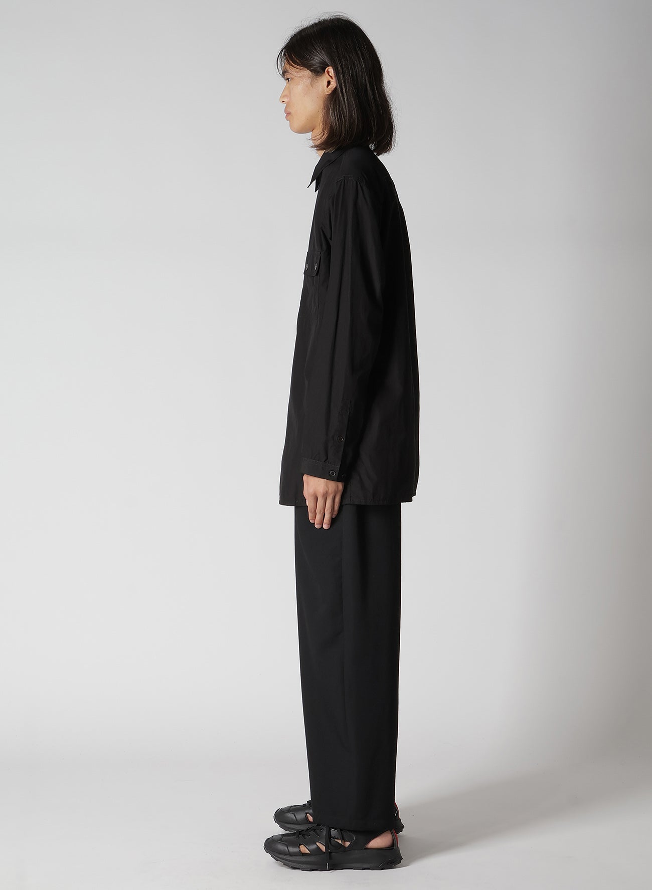 CHAIN STITCH BROAD ZIP OPEN BLOUSE – THE SHOP YOHJI YAMAMOTO