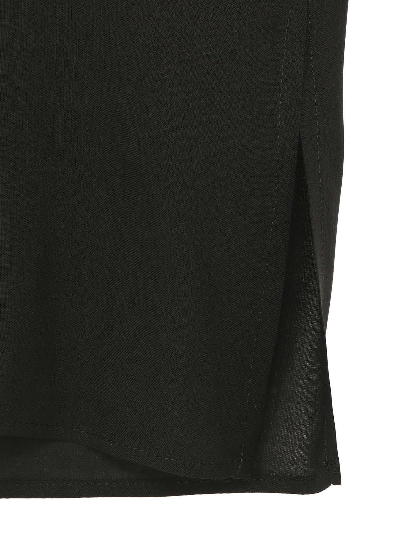 CELLULOSE LAWN STAND COLLAR BLOUSE