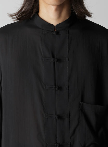 CELLULOSE LAWN CHINA BUTTON BLOUSE