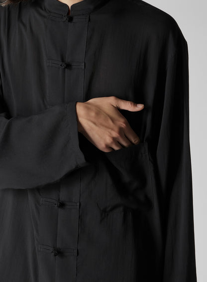 CELLULOSE LAWN CHINA BUTTON BLOUSE