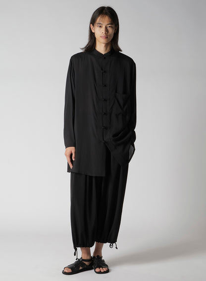 CELLULOSE LAWN CHINA BUTTON BLOUSE