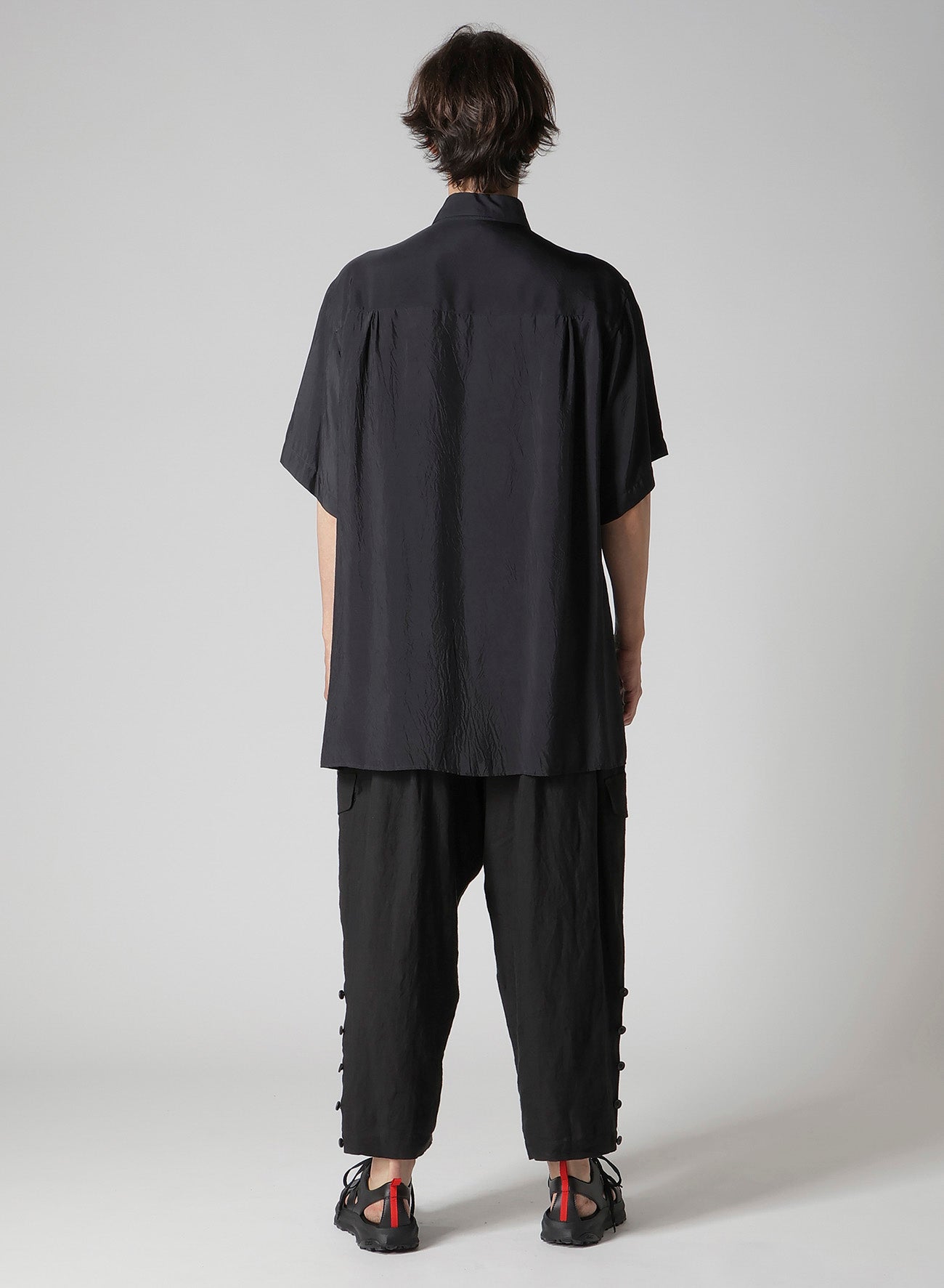 CUPRO TAFFETA BIG HALF SLEEVE SHIRT