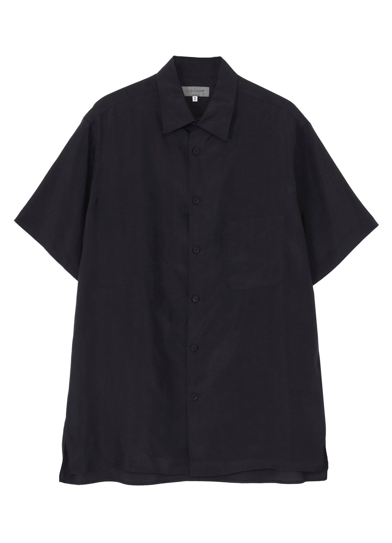 CUPRO TAFFETA BIG HALF SLEEVE SHIRT – THE SHOP YOHJI YAMAMOTO