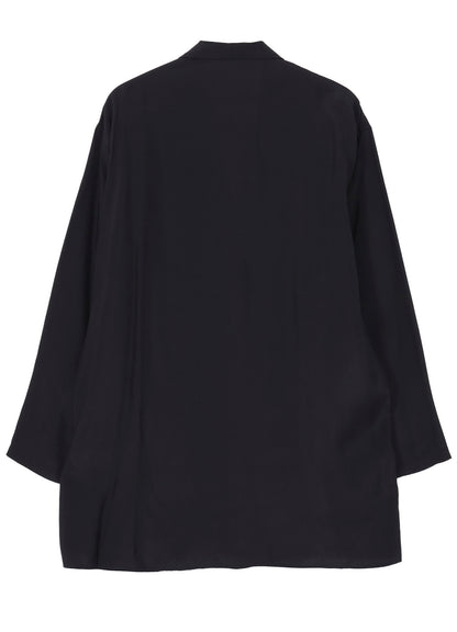 CUPRO TAFFETA FRONT DOUBLE SHIRT JACKET