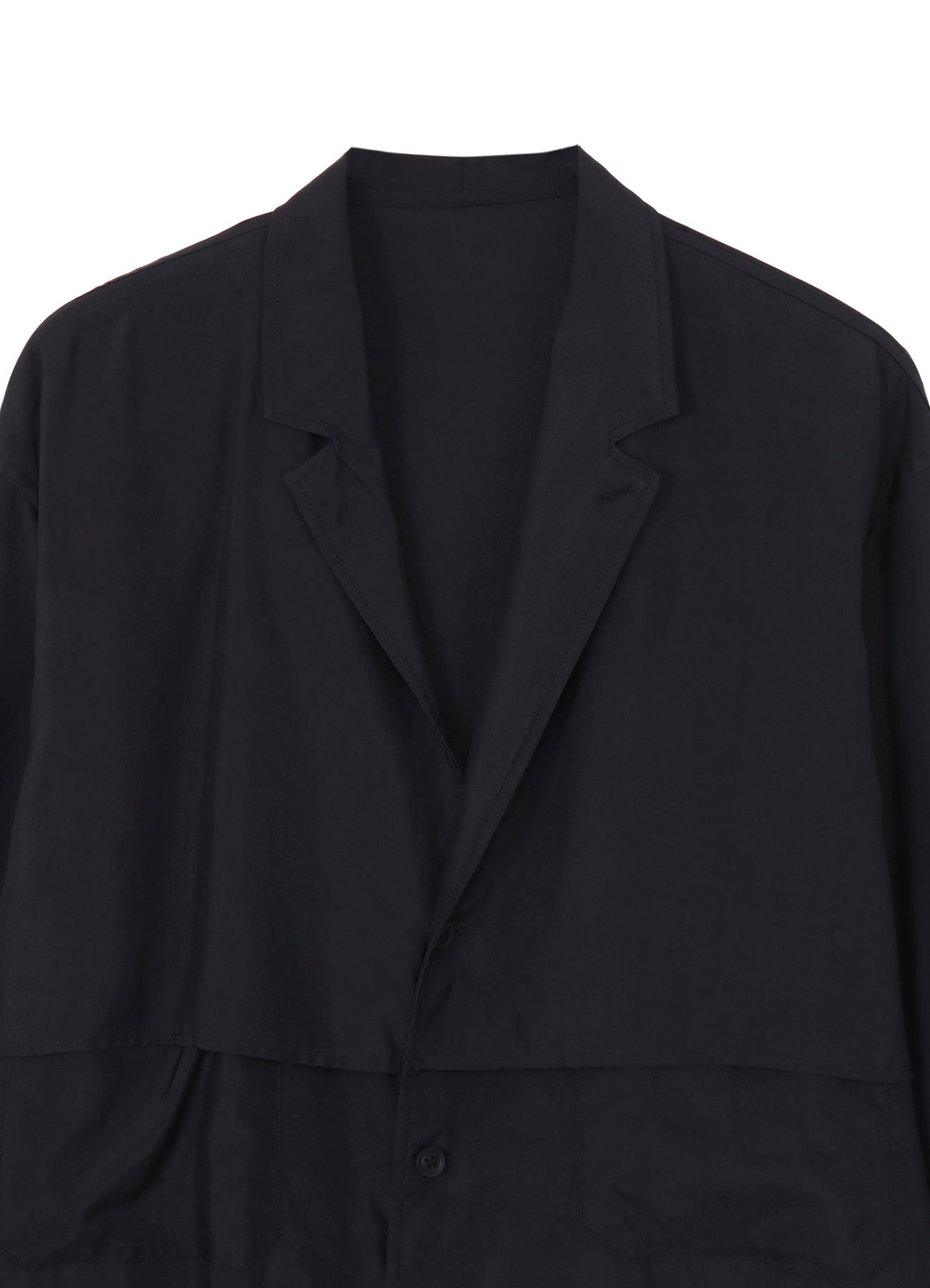 CUPRO TAFFETA FRONT DOUBLE SHIRT JACKET